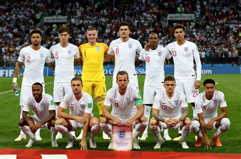 england national football team line up